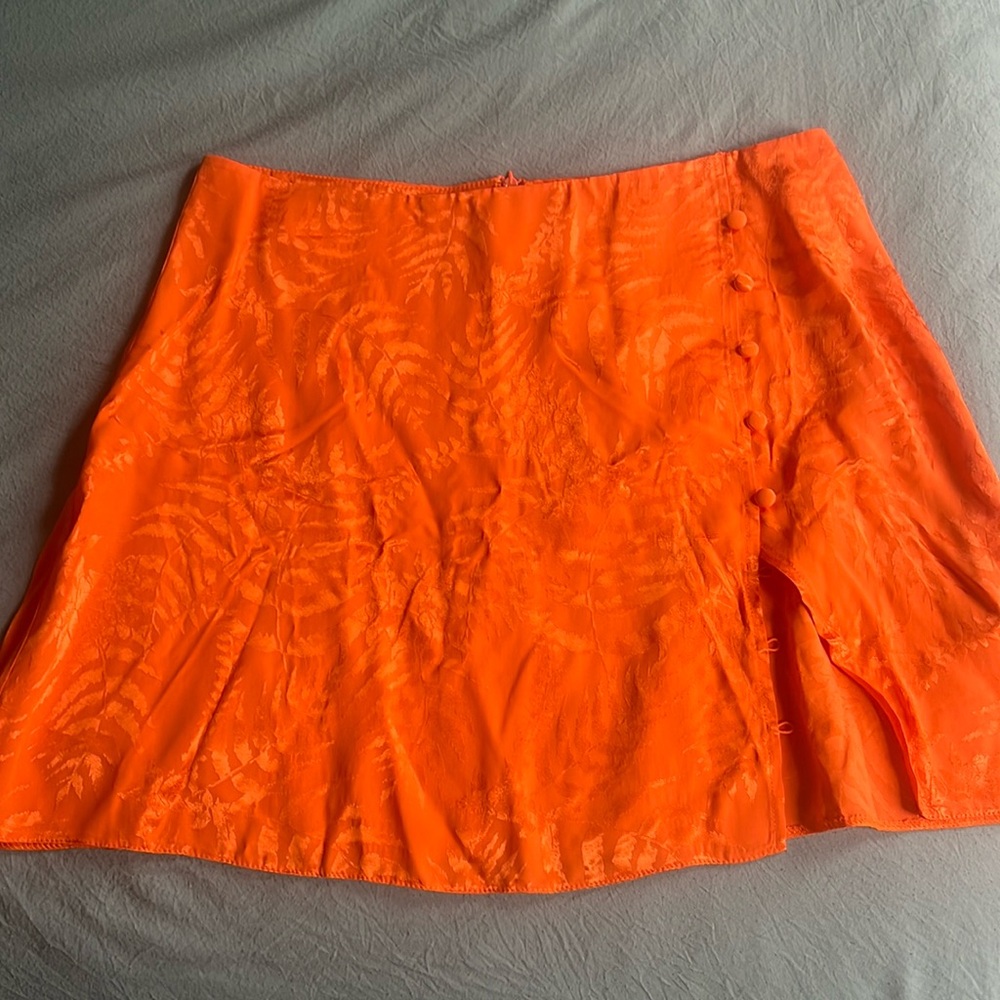 Orange asos skirt new never worn